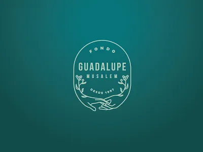 Draft: Fondo Guadalupe Musalem logo proposal branding branding design floral flower foundation hands identity logo logo design logodesign