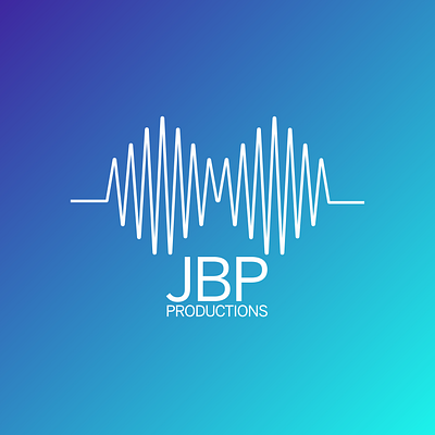 JBP Productions Logo Design blue branding branding and identity design icon logo minimalist modern