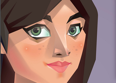 Girl 01 2d art adobe illustrator app design game game art illustration