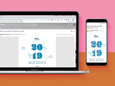 Year in Review – Alaska Airlines (2019) airlines alaska airlines animations data email email design email marketing gifs interactive loyalty loyalty program motion graphics personalization quiz travel year in review