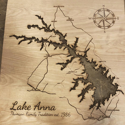 Lake Anna Map