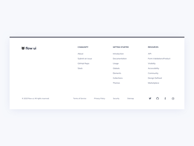 Footer UI Design daily ui design system design systems flow iui footer footer design footer ui ildiesign ildiko gaspar ui ui component ui components ui design ux ux design