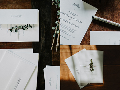 Wedding Invites botanical cards letterpress type typeface wedding wedding invitations