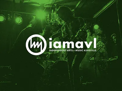 IamAVL Logo art artist asheville audio branding cable custom logo music sound