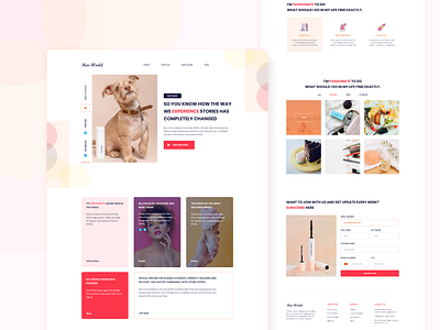 Cosmetic Promotion Landing page 2020 branding clean cosmetics landingpage promotional design trendy uiux web website website design