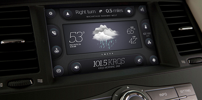 Conceptual interface / Automotive automotive car design digital dashboard hmi interactive interface ui