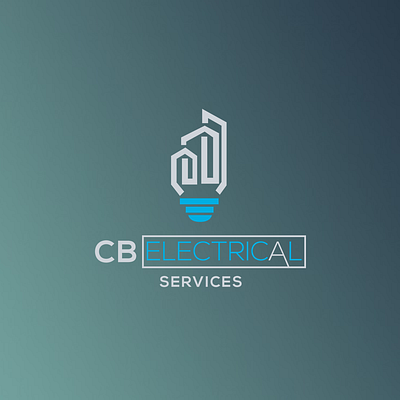 CB Electrical brand design gradient logo logos mark vector