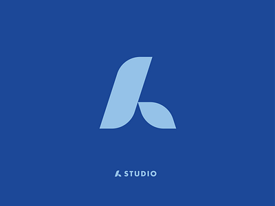 A STUDIO adobeillustrator blue brand branding design logo logotype logotype design redesing type typography vector