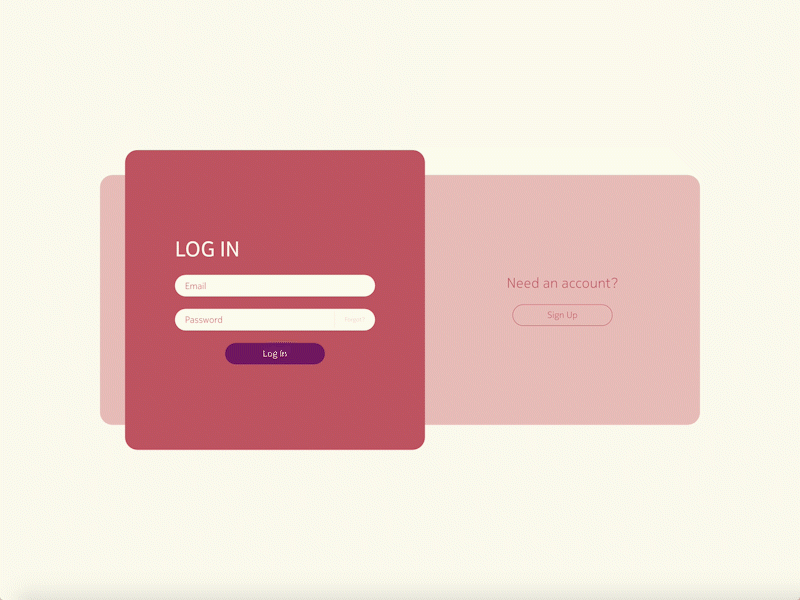 Sign Up design gif illustration ui ux
