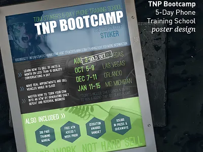 Tom Stuker's TNP Bootcamp - Poster Design advertising graphic design poster poster design print design