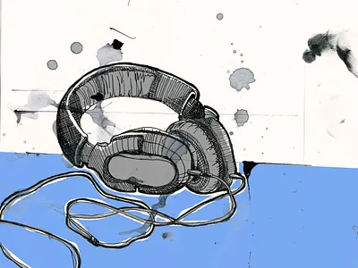 Headphones illustration