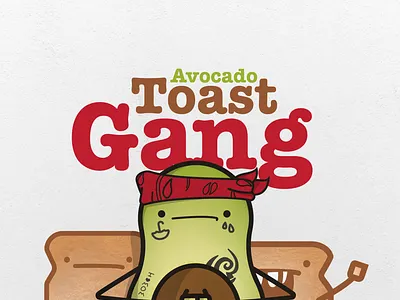 Avocado Toast Gang ATG avocado digital food fun green illustration illustration art illustrator personal personal project toast vector