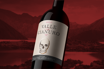 Valle del Cianuro - Activismo 7722 activism art direction copywriting design graphic design illustrator label mendoza mineria contaminante packaging photoshop vino viral wine