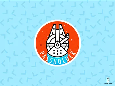 Millenium Falcon Passholder affinitydesigner arte design disney graphicdesign illustration mac millenium falcon star wars sticker stickermule vector