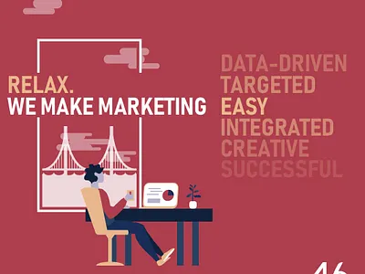 Social media ad branding illustraion vector art