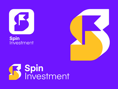 Spin Investment / V3 design flag logo icon letter letter s logo logo s logotype mark monogram s monogram symbol typography