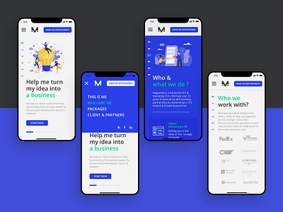 Makeover Concept - Magnetiseme (Mobile) branding design flat illustration illustrator makeover ui ux web
