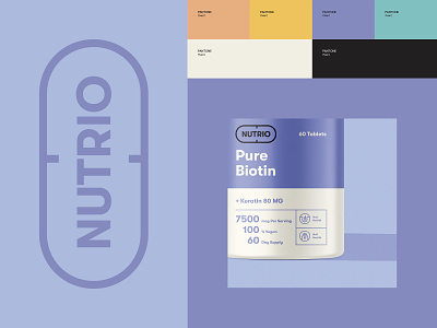Branding & Packaging Design for Nutrio 🌱 branding color palette design haircare health logo packaging packaging design skincare supplement visual identity vitamins wellness
