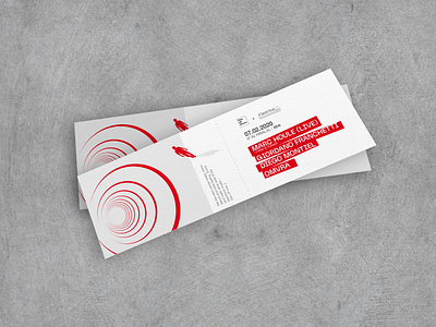 Electrica Tickets ad circles concert electrica flyer illustration music poster print red tickets