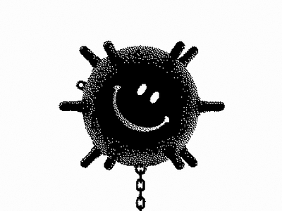 Smiley Underwater Mine bitmap design mine smile