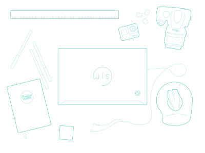 My Workspace branding and identity design gopro graphicdesign illustration illustrator line line art line drawing line drawings linework my brand nikon passion planner personal personal work vector wordpress