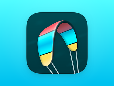 Volo App Icon app icon app icon design icon icon design ios app icon kitesurfing kitesurfing app