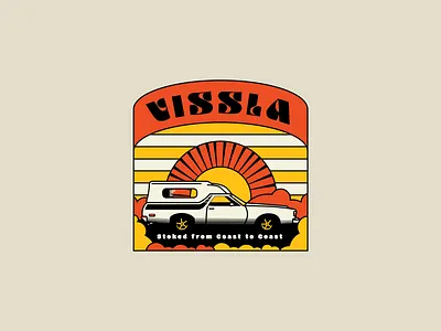 Ranchero car illustration ranchero retro vectorart vintage vissla