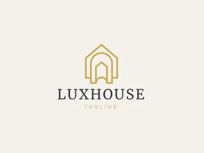 Luxury House Logo apartment architecture building business construction financial home hotel house logo luxury modern mortgage real estate rent resort royal sophisticated town vector