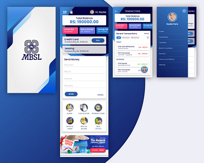 Bank App Mobile UI Design bank app mobile ui money app transactions
