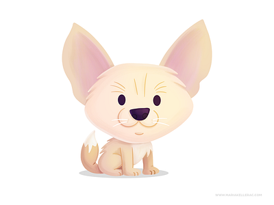 Fennec Fox cartoon character children cute fennec fox illustration kidlitart kids mexico procreate