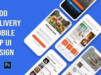 Food delivery mobile app UI design app design ecomerce food app mobile app mobile app design mobile ui ui ui ux ui design uidesign uiux ux web web design webdesign website website design