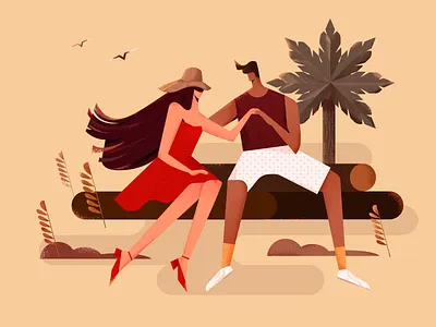 4 1 flat illustration