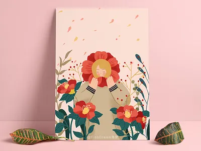 2020《新年的花》 illustration