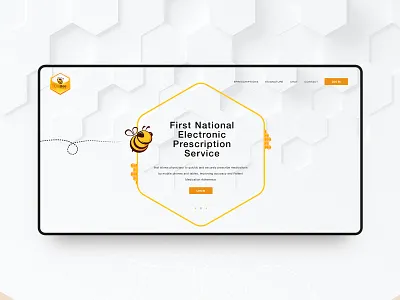 DrsBee website bee branding clean design light ui ux vensko website yellow