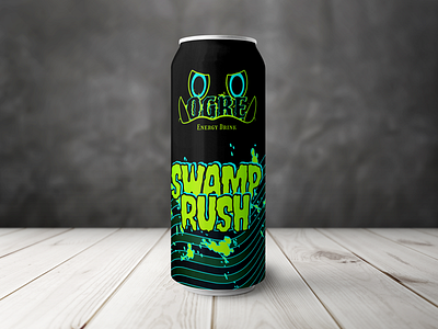 Ogre Energy Drink: Swamp Rush allstar can design dnd dragons drink dungeons dungeons dragons dungeons and dragons energy drink illustrator mockup mockup design ogre photoshop potion psd quick design smash mouth swamp