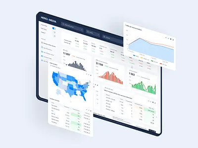 New performance agency on the Polish market analytics blendsky branding case study dashboard design design process design system google analytics lan landing page layout performance agency stats stats components ui ux web web design website