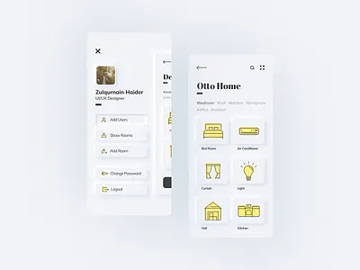 Skeuomorphism/Neumorphism Otto Home App UI Design adobe app creative design design design app fla flat design minimal neumorphic neumorphism sketch skeumorph skeumorphic skeumorphism skeuomorph typography ui ui ux ui ux design web