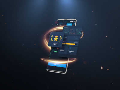 Level up advertisement banner design mockup ui