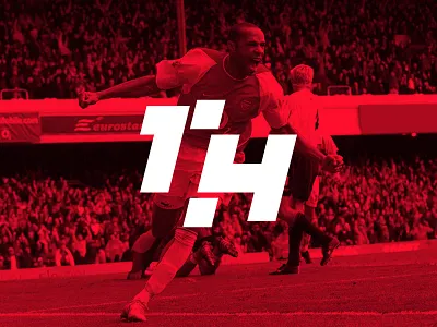 TH14 arsenal branding design flat football gunners highbury king henry logo logo concept logo design monogram soccer sport sports logo thierry henry thieves vector