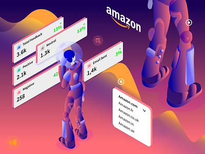 Start using Salesla - Amazon Sellers affinity amazon art branding character design flat gradient graphic design icon illustration isometric minimal mobile typography ui ux vector web website