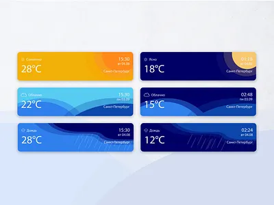 Weather card card design platform ui ux weather weather app weather icon web