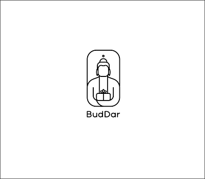 logo buddar art branding buddha character design graphic graphicdesign logo minimal typography vector