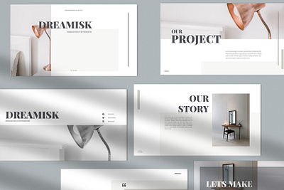 Dreamisk - Presentation Template branding company profile design dreamisk illustration minimalist premium presentation presentation template product product design template