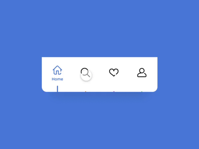 Tab-bar Animation V1.1 animation design flat ui