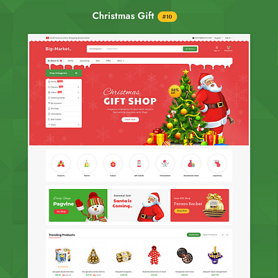 Big Market Christmas Gift - eCommerce Multi-purpose Website Desi ecommerce opencart prestashop responsive shopify templatetrip woocommerce wordpress