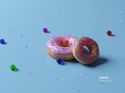 Donuts - Blender series 3d blender blender 3d blender3dart blendercycles design dimensional donuts india photoshop series