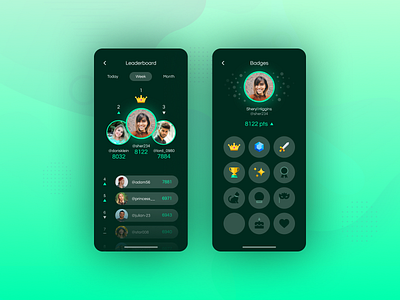 DAILY UI 019 - LEADERBOARD app app design badges creative daily ui dailyui design game game design games leader leaderboard leaderboards podium profile ranking ui ui design ui ux ux