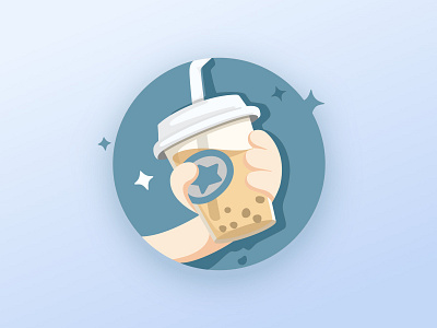 DailyUI-005-AppIcon cartoon icon illustration logo milktea