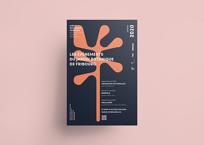 Jardin botanique Fribourg | identité visuelle branding design poster