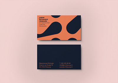 Jardin botanique Fribourg | identité visuelle branding business card design design